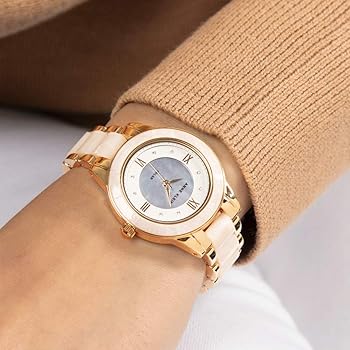 【稼働】ANNE KLEIN クオーツ ブレスレットウォッチ シェル レディース 稼働】ANNE KLEIN クオーツ ブレスレットウォッチ シェル レディース